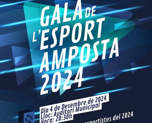 Cartell de la Gala de l’Esport d'Amposta 2024